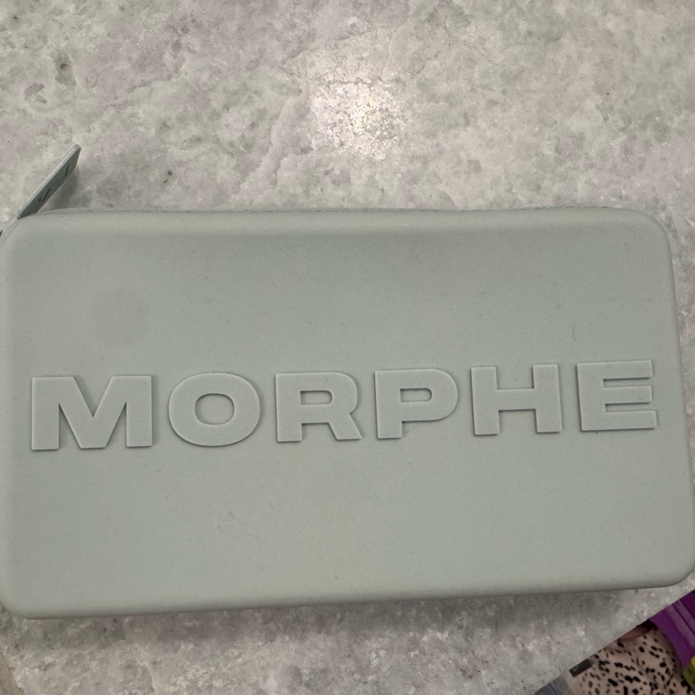 Morphe Soft Gray Cosmetic Pouch